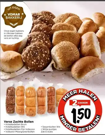 Vomar Voordeelmarkt Verse Zachte Bollen aanbieding