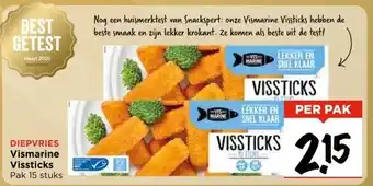 Vomar Voordeelmarkt DIEPVRIES Vismarine Vissticks aanbieding