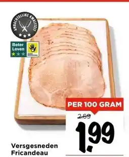 Vomar Voordeelmarkt Versgesneden Fricandeau aanbieding