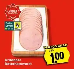 Vomar Voordeelmarkt Ardenner Boterhamworst aanbieding
