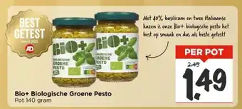 Vomar Voordeelmarkt Bio+ Biologische Groene Pesto aanbieding