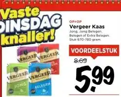 Vomar Voordeelmarkt Vergeer Kaas aanbieding
