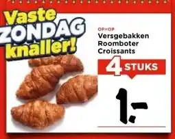 Vomar Voordeelmarkt Versgebakken Roomboter Croissants aanbieding
