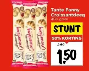 Vomar Voordeelmarkt Tante Fanny Croissantdeeg aanbieding