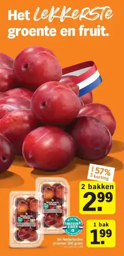 Albert Heijn AH Nederlandse pruimen 500 gram aanbieding