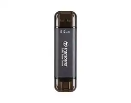 Bol.com TRANSCEND TS512GESD310C ESD310C PORTABLE SSD 512GB USB 10GBPS TYPE C/A aanbieding