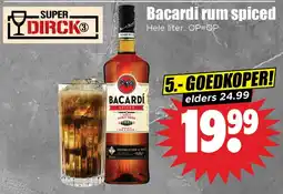Dirk Bacardi rum spiced aanbieding