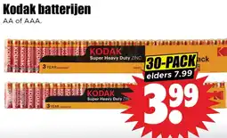 Dirk Kodak batterijen aanbieding