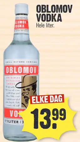 Super Dirck 3 OBLOMOV VODKA aanbieding