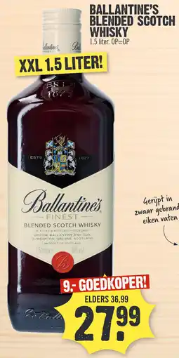 Super Dirck 3 BALLANTINE'S BLENDED SCOTCH WHISKY aanbieding