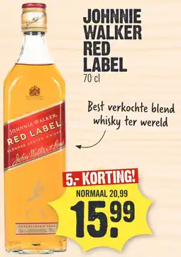 Super Dirck 3 JOHNNIE WALKER RED LABEL aanbieding