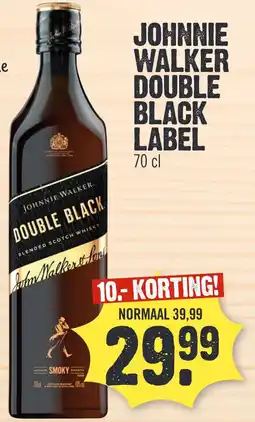 Super Dirck 3 JOHNNIE WALKER DOUBLE BLACK LABEL aanbieding