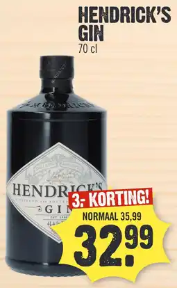Super Dirck 3 HENDRICK'S GIN aanbieding
