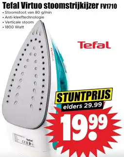 Dirk Tefal Virtuo stoomstrijkijzer FV1710 aanbieding