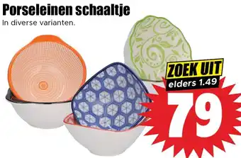 Dirk Porseleinen schaaltje aanbieding