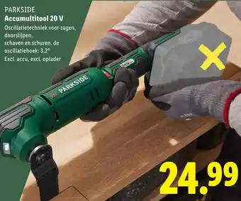 Lidl Parkside Accumultitool 20 V aanbieding