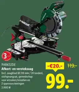 Lidl Parkside Afkort en verstekzaag aanbieding