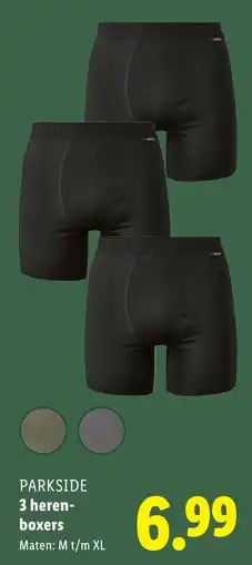 Lidl Parkside 3 heren boxers aanbieding