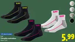 Lidl CAT Caterpillar werksokken aanbieding