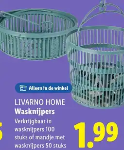 Lidl Livarno home Wasknijpers aanbieding
