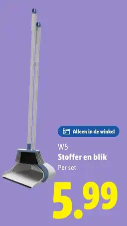 Lidl W5 Stoffer en blik aanbieding