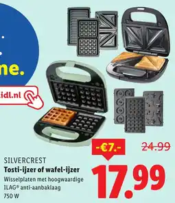 Lidl Silvercrest Tosti-ijzer of wafel-ijzer aanbieding