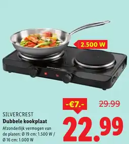 Lidl Silvercrest Dubbele kookplaat aanbieding