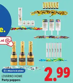 Lidl Livarno home Party poppers aanbieding