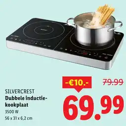 Lidl Silvercrest Dubbele inductiekookplaat aanbieding