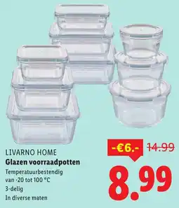 Lidl LIVARNO HOME Glazen voorraadpotten aanbieding