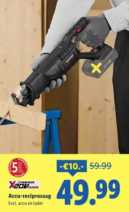 Lidl Accu-reciprozaag aanbieding