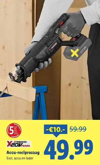 Lidl Accu-reciprozaag aanbieding