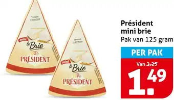 Hoogvliet Président mini brie aanbieding