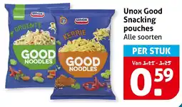 Hoogvliet Unox Good Snacking pouches aanbieding