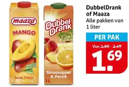 Hoogvliet DubbelDrank of Maaza aanbieding