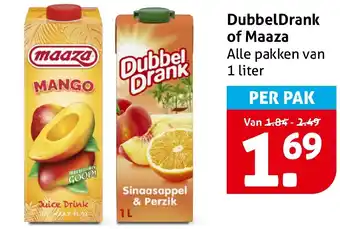 Hoogvliet DubbelDrank of Maaza aanbieding
