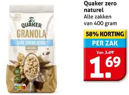 Hoogvliet Quaker zero naturel aanbieding