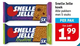 Hoogvliet Snelle Jelle koek aanbieding