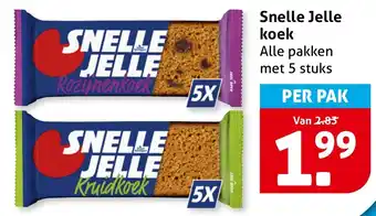 Hoogvliet Snelle Jelle koek aanbieding