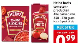 Hoogvliet Heinz basis tomatenproducten aanbieding
