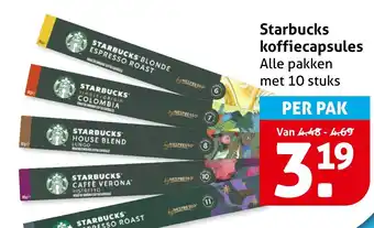 Hoogvliet Starbucks koffiecapsules aanbieding