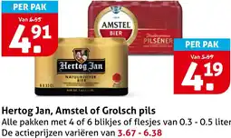 Hoogvliet Hertog Jan, Amstel of Grolsch pils aanbieding