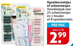 Hoogvliet Opzetborsteltjes of scheermesjes aanbieding