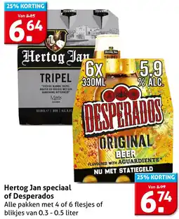Hoogvliet Hertog Jan speciaal of Desperados aanbieding