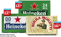 Hoogvliet Heineken of Birra Moretti aanbieding