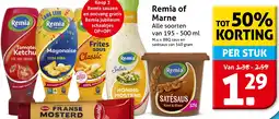 Hoogvliet Remia of Marne aanbieding