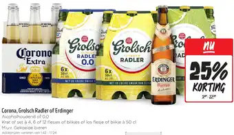 Jumbo Corona, Grolsch Radler of Erdinger aanbieding