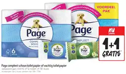 Jumbo Page compleet schoon toiletpapier of vochtig toiletpapier aanbieding