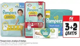 Jumbo Pampers luiers, broekjes of doekjes aanbieding