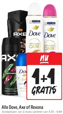 Jumbo Alle Dove, Axe of Rexona aanbieding